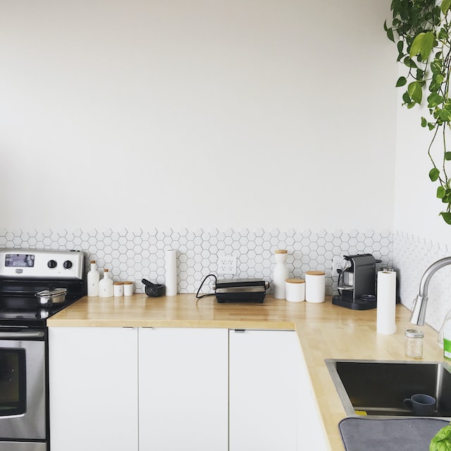 white cabinets